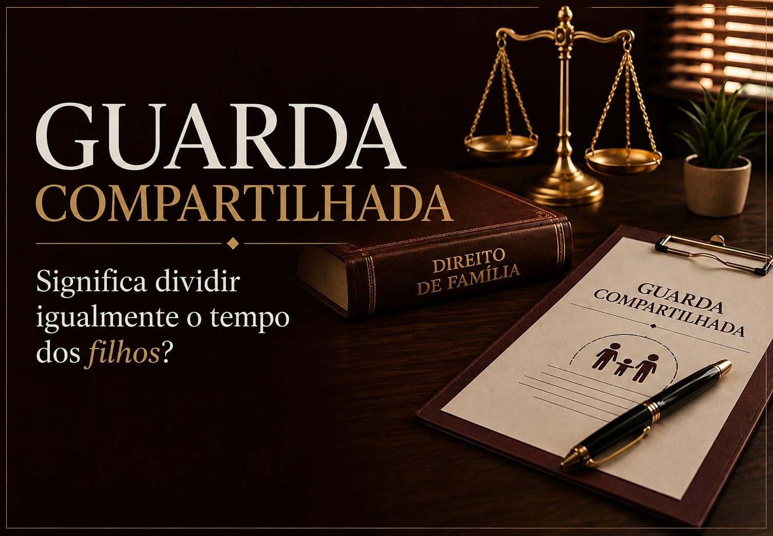 Guarda compartilhada significa dividir o tempo dos filhos igualmente?