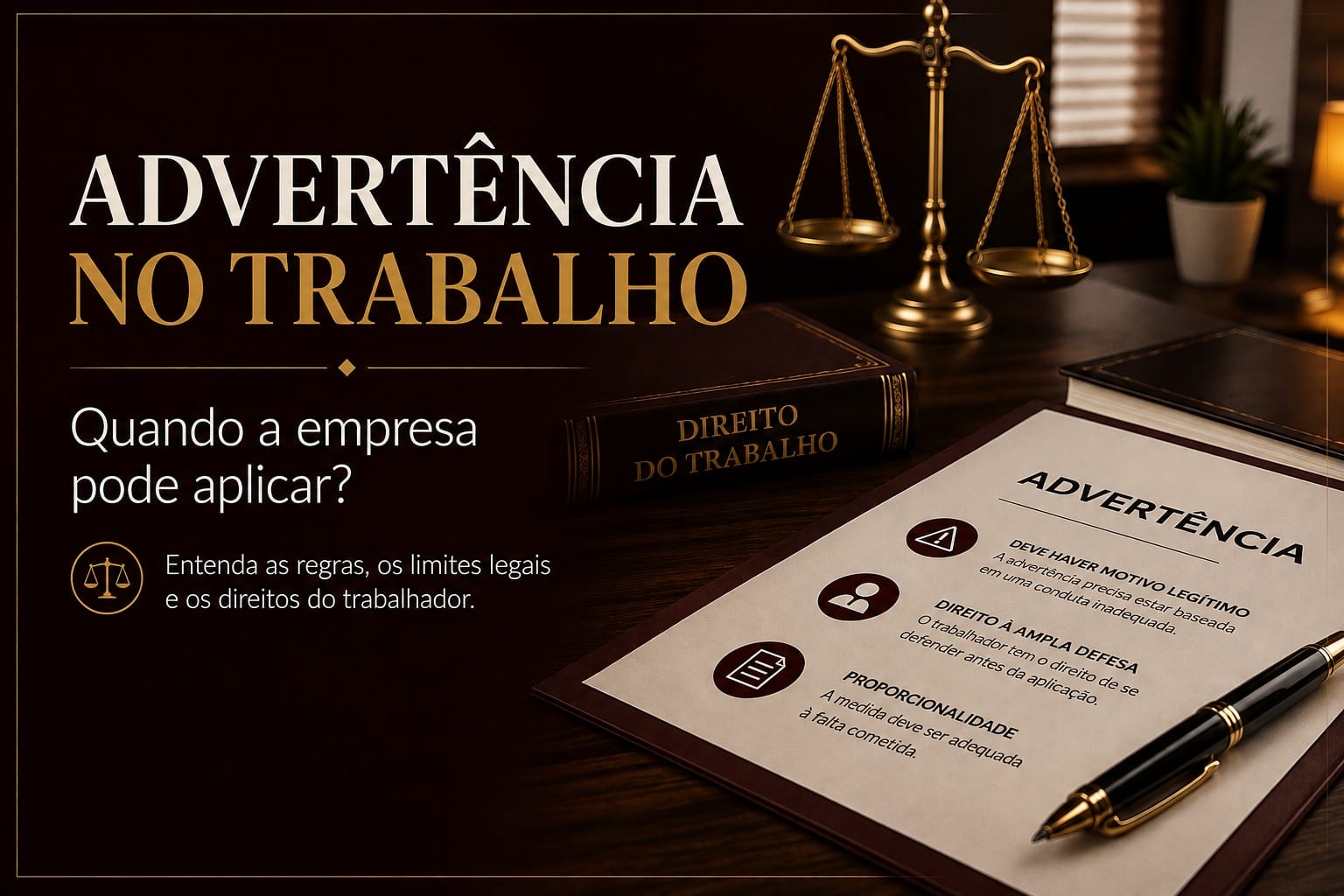 Quando a empresa pode aplicar advertência ao trabalhador?